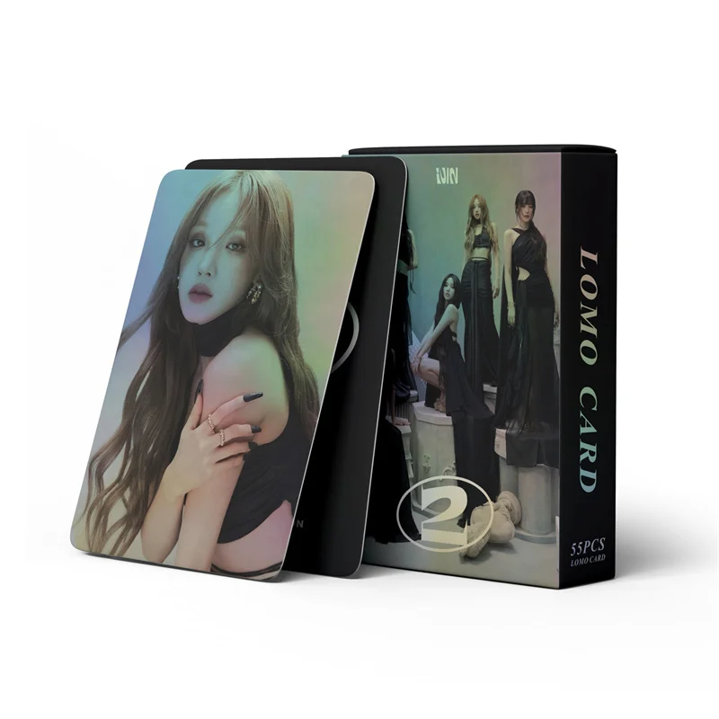 Imagem -06 - K-pop Laser Cartões g g I-dle Regular Álbum Cartão Lomo Gidle Shuhua Soyeon Yuqi Miyeon Presente Cartão Postal da Foto 55 Pcs por Conjunto