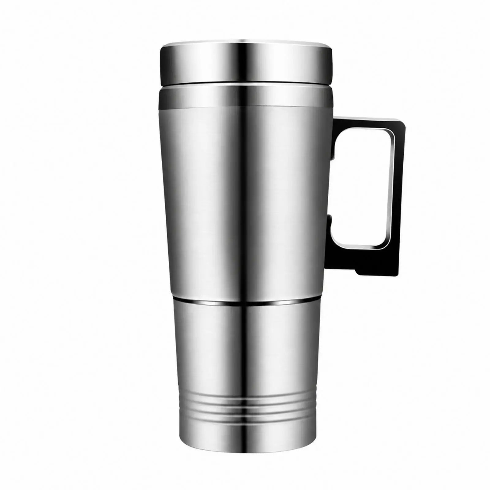 Stainless Steel Car Beverage Heater Electric Kettle 70W Travel Thermal Mug Leak Proof Coffee Cup for Road Use