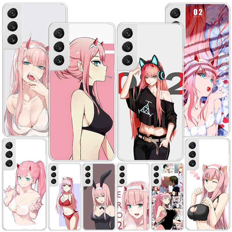 Zero Two Darling In The Franxx 02 Phnoe Case for Samsung Galaxy S23 S24 Ultra S22 Plus S21 S20 FE S10E S10 S9 S8 + Unique Cover