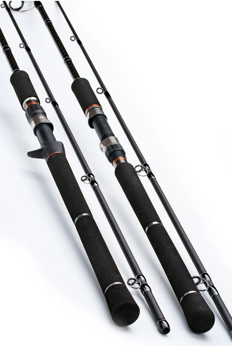 Caña de Pescar de Fibra de Carbono de 10-110g para Jigging Ligero, Lanzamiento a Larga Distancia, Pesca con Señuelos, Surfcasting, Pesca de Ranas y Popping, de Alta Resistencia
