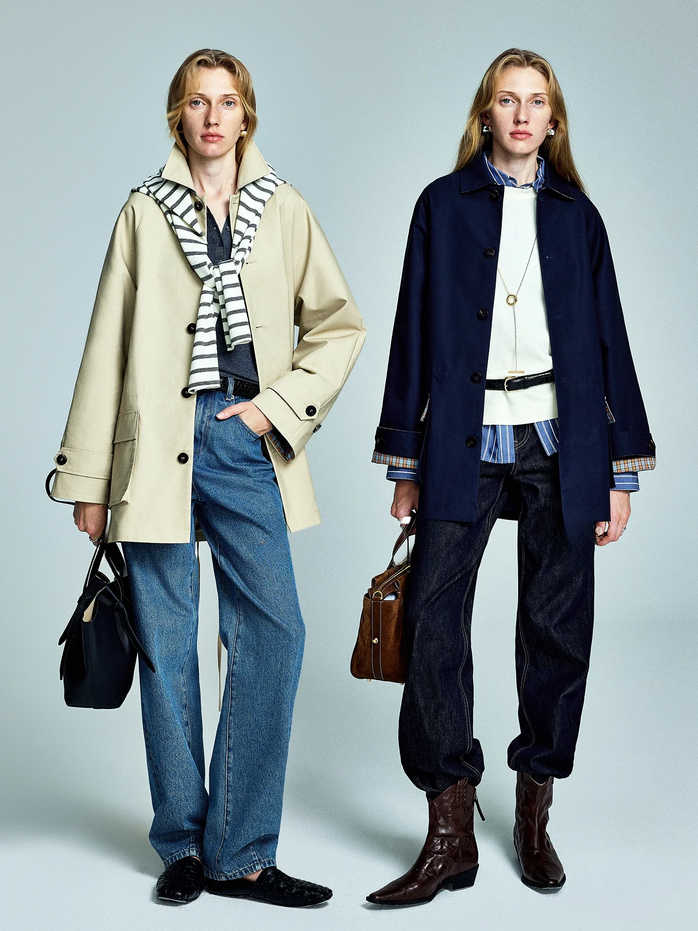 

UZZO Classic Barn Sle Women's Windbreaker Jaet oulder Sve Design Trench Coat Cotton Plaid Pattern Commute Simple