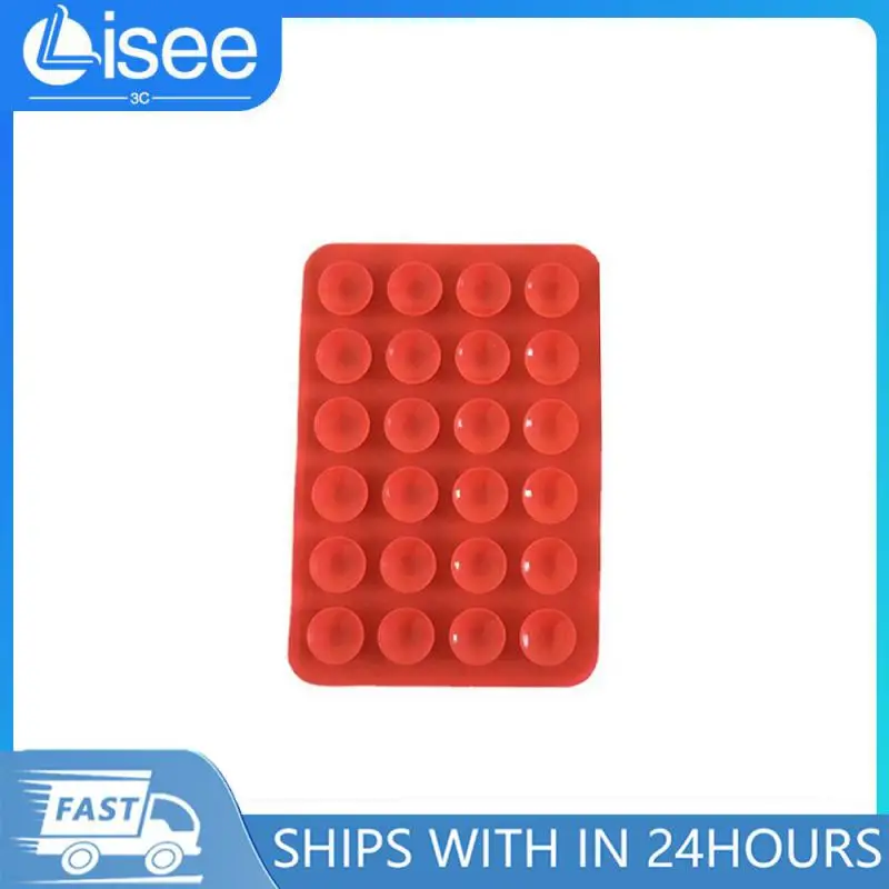 Multi-function Silicone Suction Cup Portable Design Square 24 Tablets Single-sided Applicable To Ipad Mobile Phone Holder