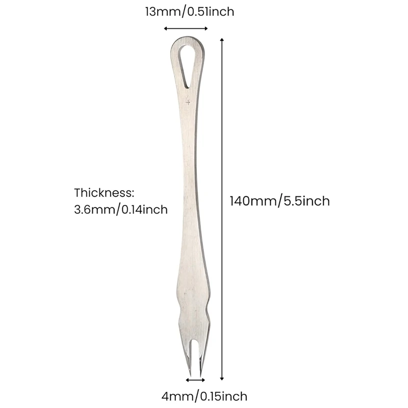 Leather Wing Divider Tool - 1pc Silver, 4mm, Premium Crafting Tool for Leather and DIY Projects Retail