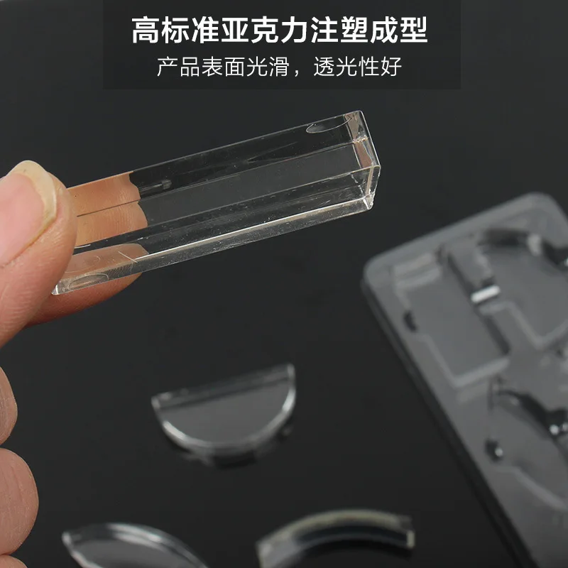 Set di lenti a prisma ottico 6 pezzi Kit ottico fisico con lente convessa concava acrilica per esperimenti della scuola primaria secondaria G112