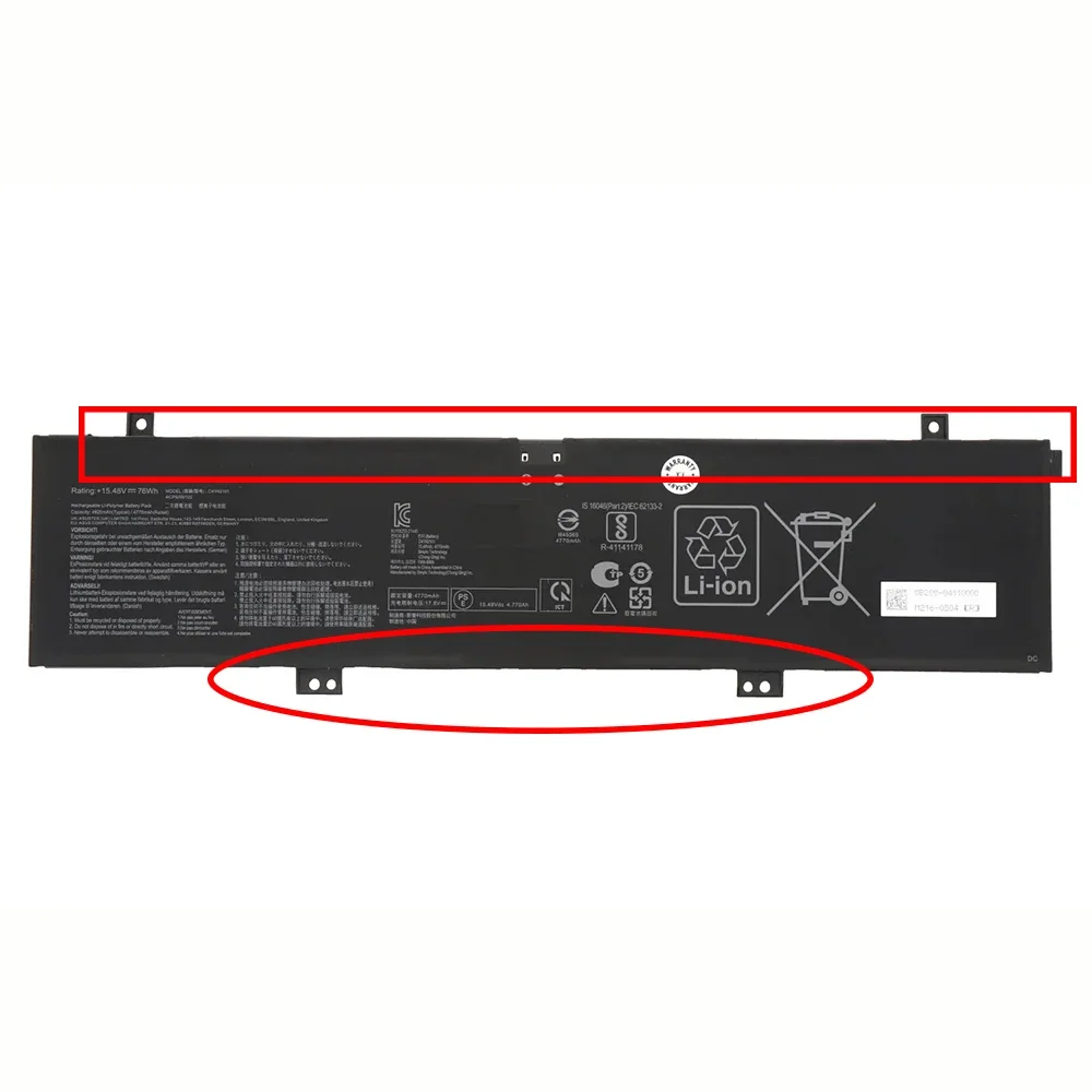 Imagem -04 - Bateria Original do Portátil para Asus C41n2101 15.48v 4920mah G14 Ga402rj Ga402r Fx517zr-f15 C41n21011 41cp4 59 122 2023 Brandnew