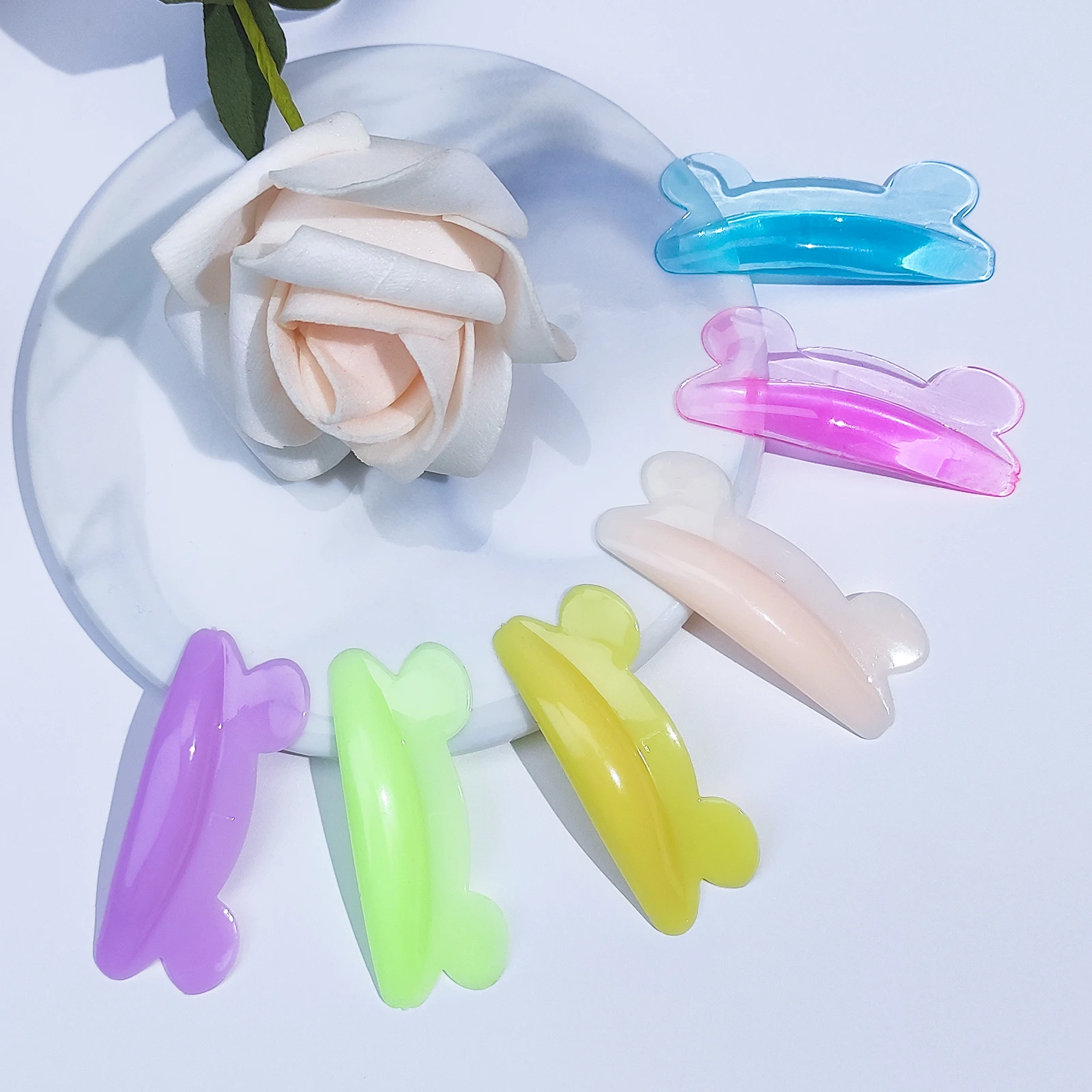 Lomansa 5 أزواج U حليقة سيليكون رمش بيرم منصات لزجة جلدة قضيب درع رفع ثلاثية الأبعاد رمش بكرة الشعر اكسسوارات ماكياج أداة #6