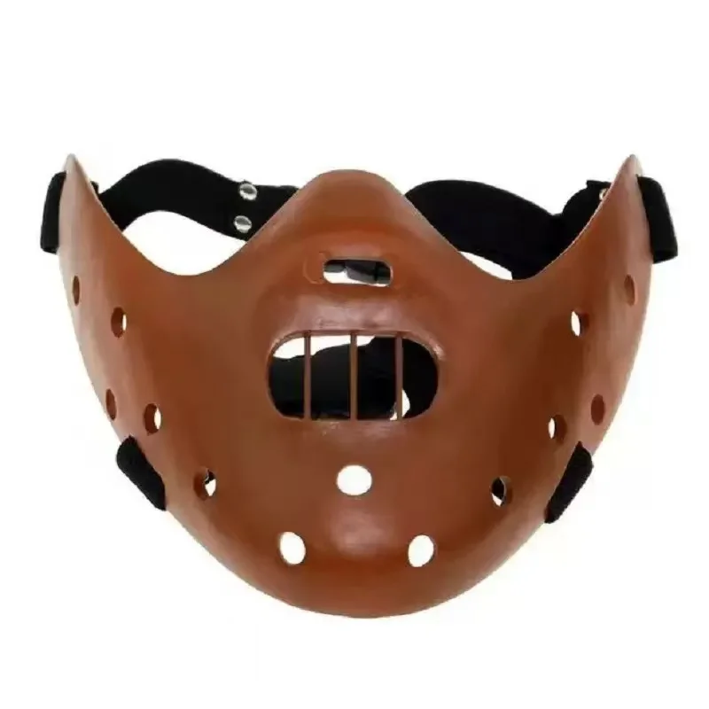 Hannibal Masks Horror Hannibal Scary Resin Lecter The Silence of The Lambs Masquerade Cosplay Party Halloween Mask 3 Colors