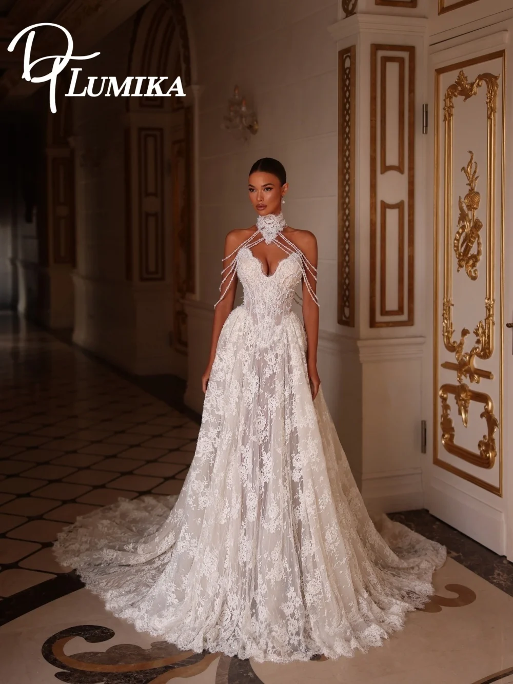 

Exquisite Strapless Lace Bridal Dress 2026 Romantic Floral Applique Wedding Dress Beaded Straps Bridal Gown Vestidos De Novia
