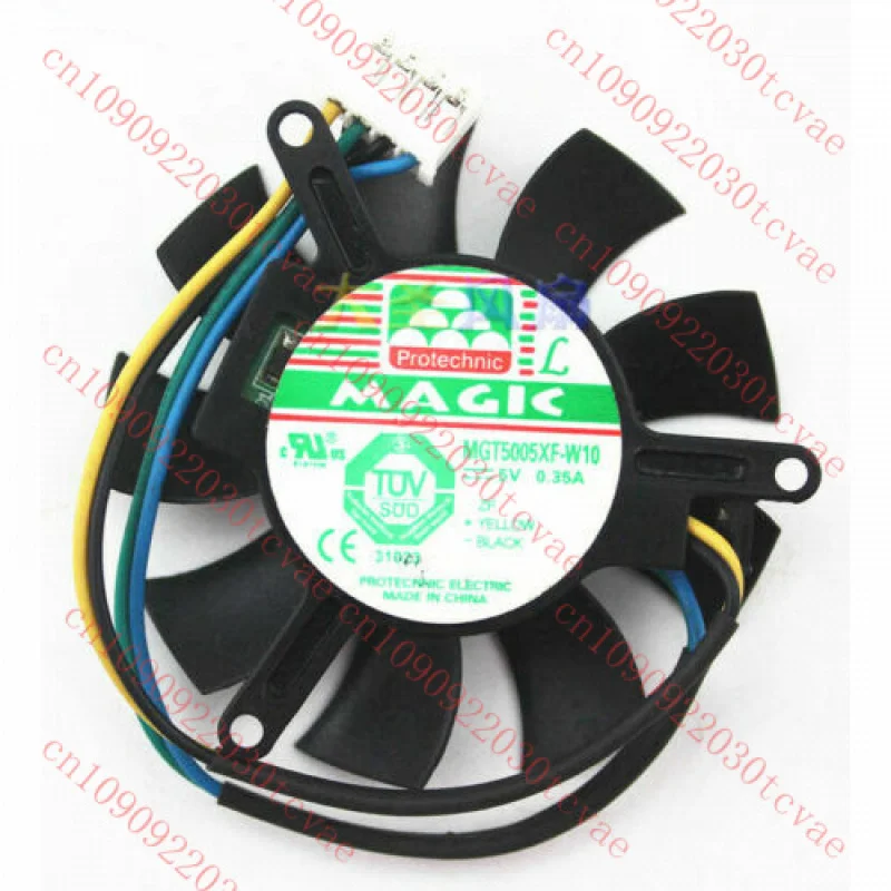

1 шт. для Protechnic Yongli MGT5005XF-W10 5 В 0,35 А вентилятор охлаждения видеокарты 4 линии