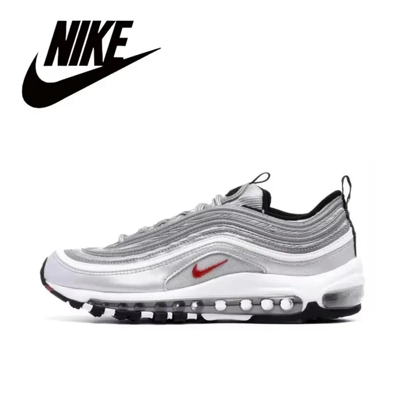 Nike newest listing Air Max 97 Low Top Comfortable Breathable Casual Running Shoes Men's and Women's Black Sneakers