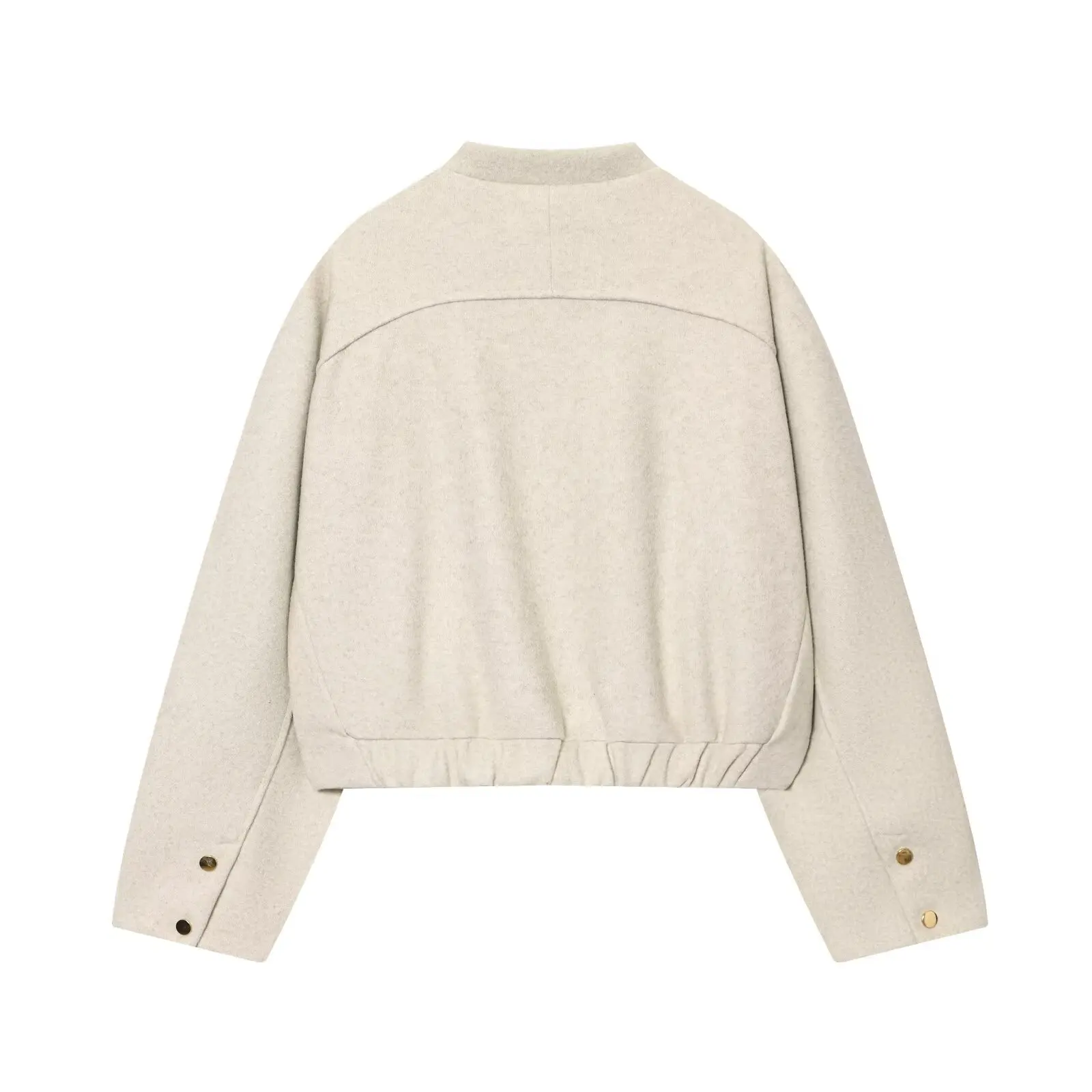 TFMLN New Women's Bomber Jacket Female Long Sleeve Button Jackets High Street Short Coats Lady Autumn Winter New Outerwears