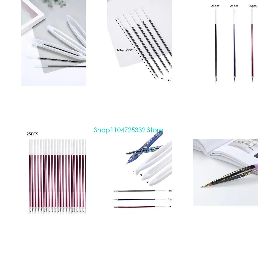 

P5EA ручки цилиндрическая форма шариковая ручка силиконовые формы DIY инструменты подарок ручной работы для ребенка