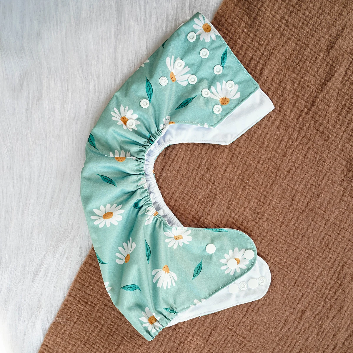 HappyFlute حفاضات جيب للأطفال على الموضة 3-15 كجم قماش سويدي فائق النعومة داخلي قابل لإعادة الاستخدام وقابل للغسل وصديق للبيئة #3