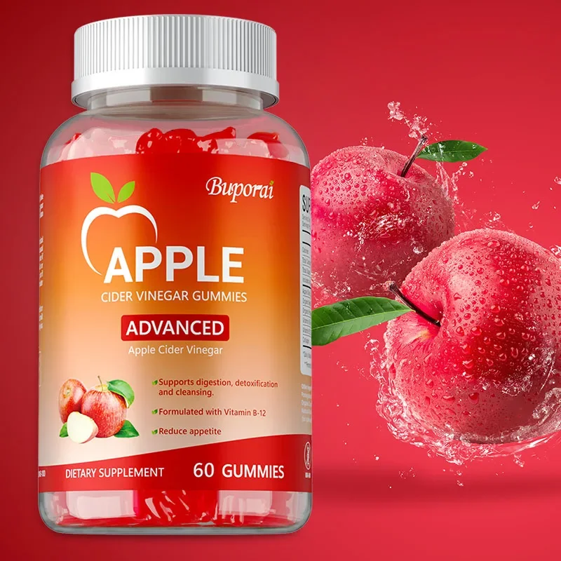 Apple Cider Vinegar Gummies - Boost Energy, Detox, Burn Fat, Flat Belly, Intestinal Health, Body Management