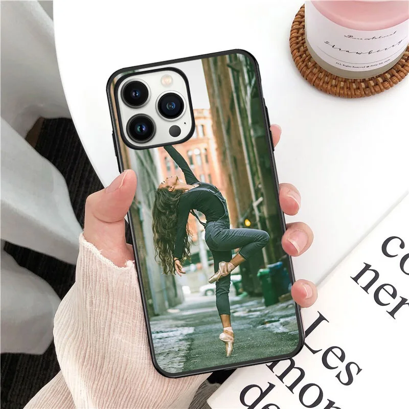 soft funda Ballet Dancer girl Phone Cover For iphone 16pro 15pro 14pro 11pro 12pro 13pro max 16plus 7 SE XR 12mini Coque Cases