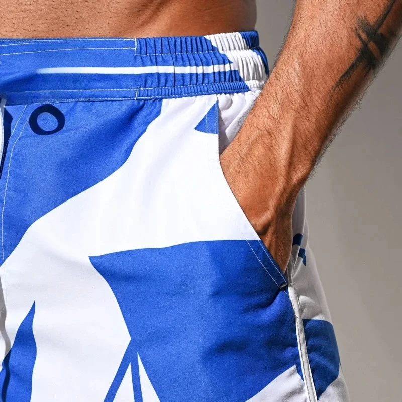 Desmiit longo praia calções de natação dos homens prancha de surf curto tronco maiô varas secagem rápida esporte maiô casual casa shorts