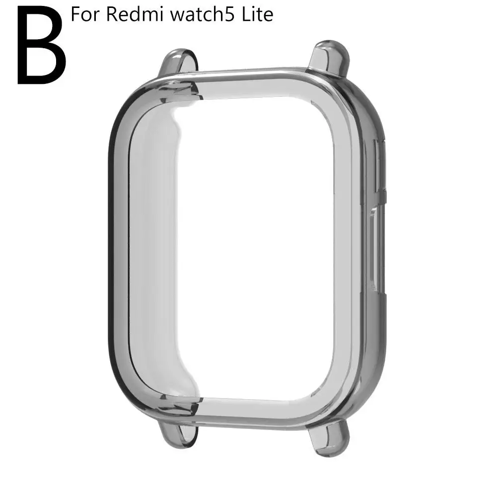 นาฬิกาสําหรับ Redmi Watch5 Active/Watch5 Lite ครึ่งห่อ TPU Anti-DROP Scratch-proof ป้องกันฝุ่นและกันน้ํา L2Y8