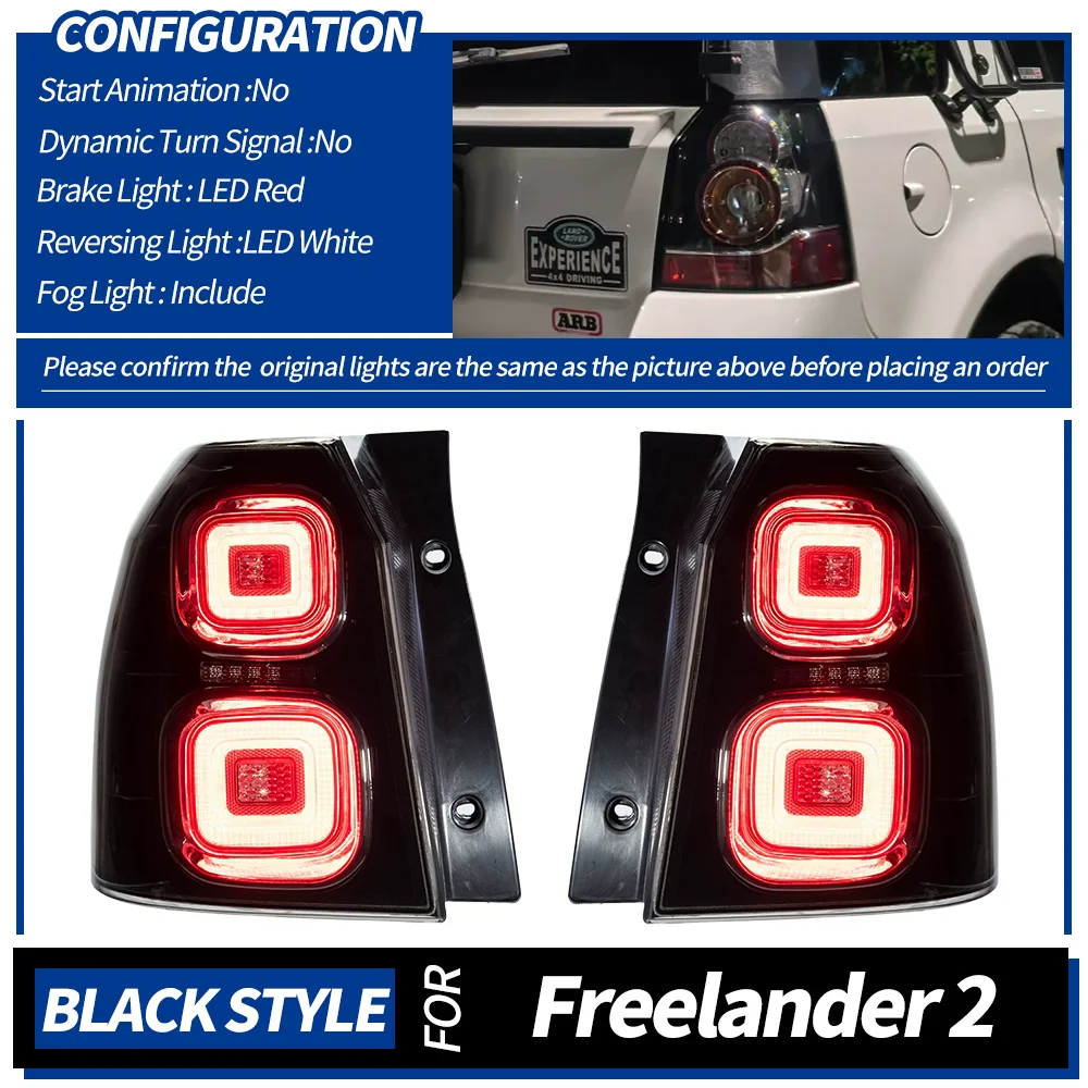 

Светодиодный задний фонарь в сборе для Land Rover Freelander 2 2007-2015, модифицированный задний фонарь, стоп-сигнал, указатель поворота