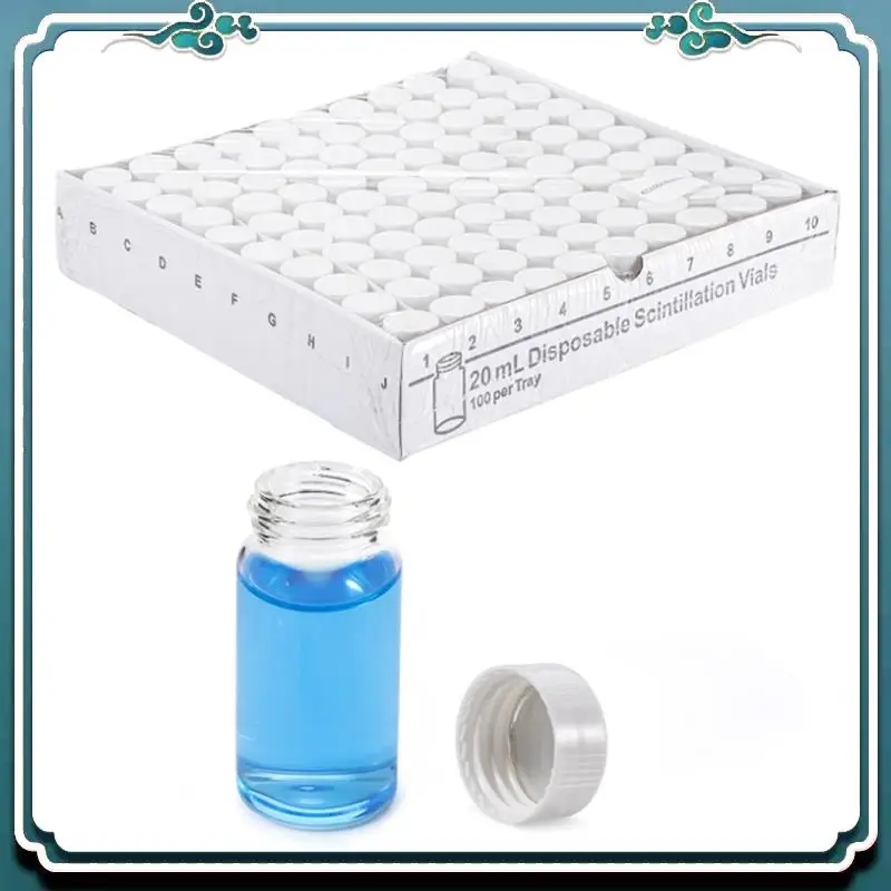 Easy To Use Scintillation Vials Liquid Scintillation Counting Vials Counting Vials, Sample Vials (100PCS)