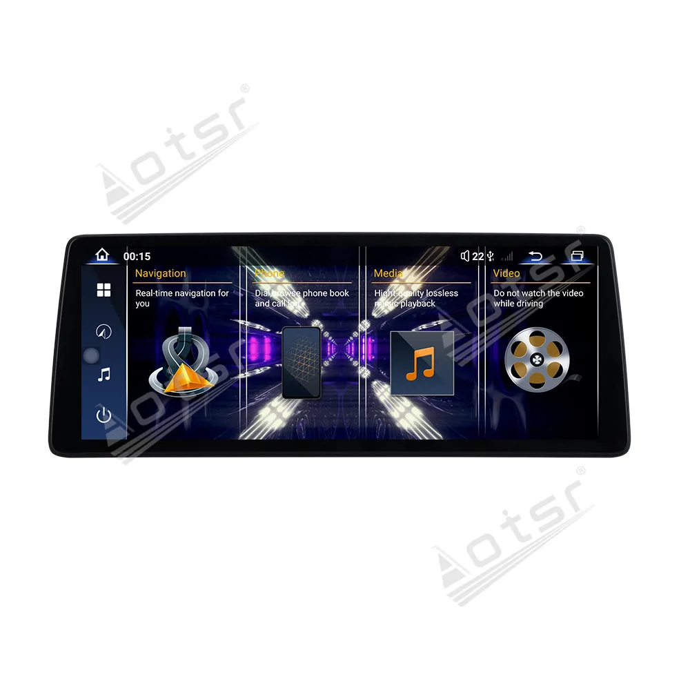 راديو سيارة رفيع للغاية 12.9 بوصة لسيارة BMW 6 Series 2009-2012 CIC 2013-2016 نظام NBT أندرويد 13.0 مشغل وسائط متعددة وحدة رأس نافي GPS