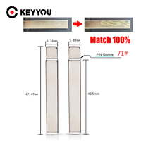 KEYYOU With Cutting Service Remote KD Blade 71# HU100 Blank For GMC Chevrolet Cruze Camaro Equinox For Opel Buick Original Key