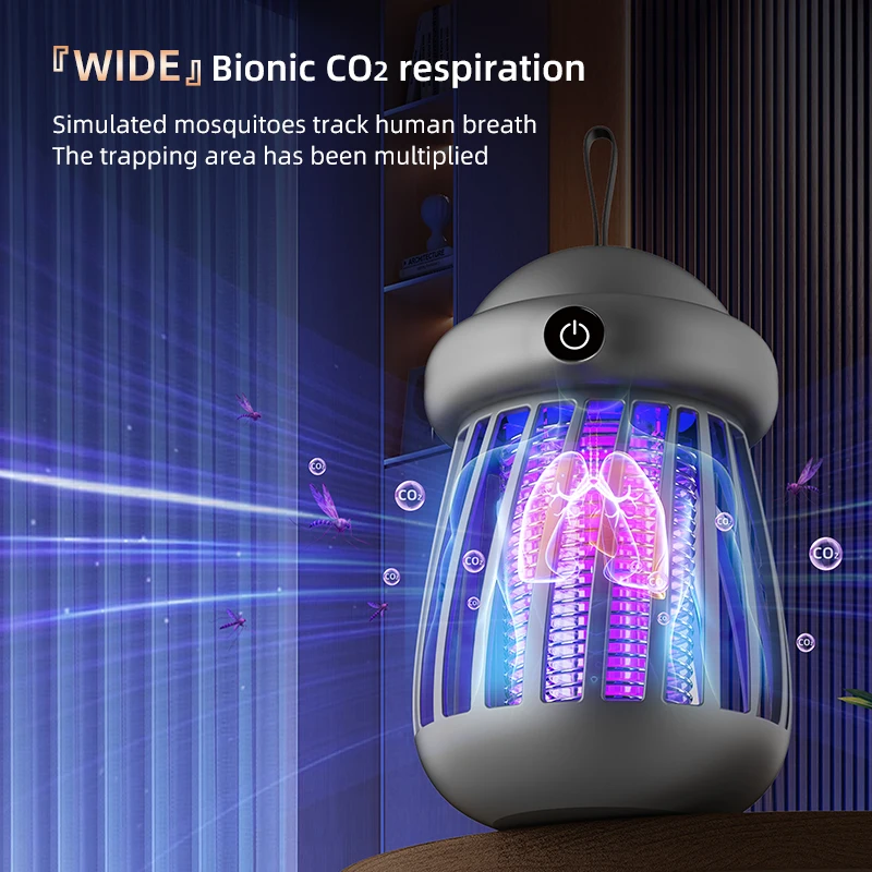 Electric Shock Mosquito Killer Lamp USB Fly Trap Zapper Insect Killer Repellent Bedroom Outdoor Anti Mosquito Trap Night Light