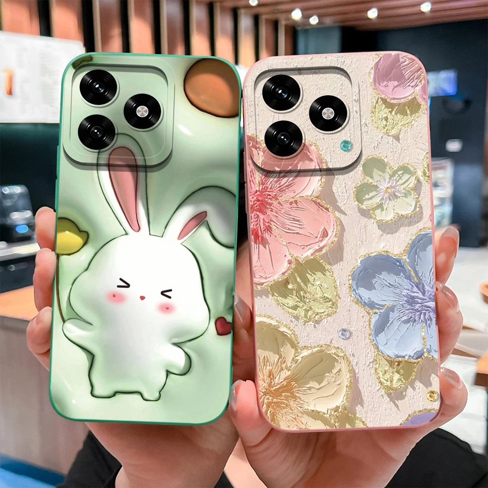 For Honor X5C Plus X5 4G Phone Case Lovely Star Cartoon Soft Smooth Liquid Silicone Shockproof Back Cover For Honor X 5c+ Funda