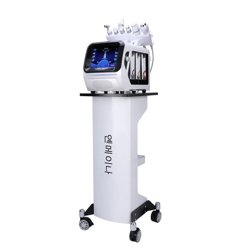 6 in 1 Water Dermabrasion Facial Skin Aqua Peel Machine Water Oxygen Bubble Jet Peeling Face Care Machine for Salon Home Use