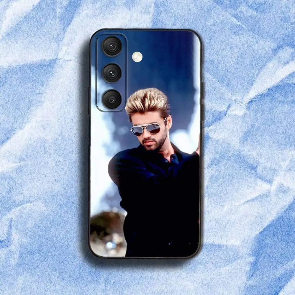 G-George M-Michael Phone Case For Samsung S 25,24,23,22,30,21,10,9,Ultra,Plus,Lite,FE,4,5G Black Soft Case
