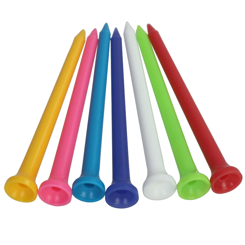 100Pcs Golf Tees Cup-Shaped Plastic Ball Tees Random Color 54mm/70mm/83mm Golf Accessories