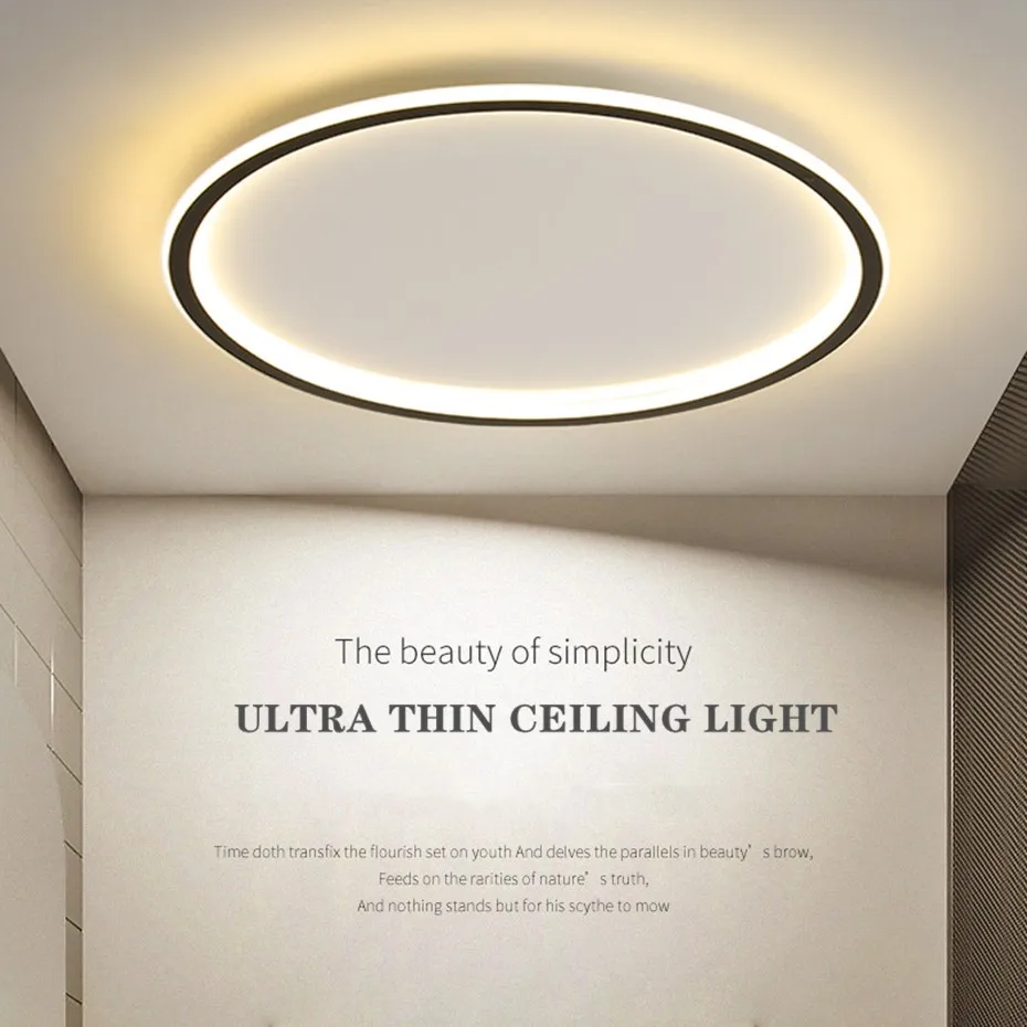 Ultra Thin Ceiling Lamps Smart Led Lamp Surface Ceiling Lights for Living Room Ceiling Light Bedroom Kitchen Panel Light Fixture