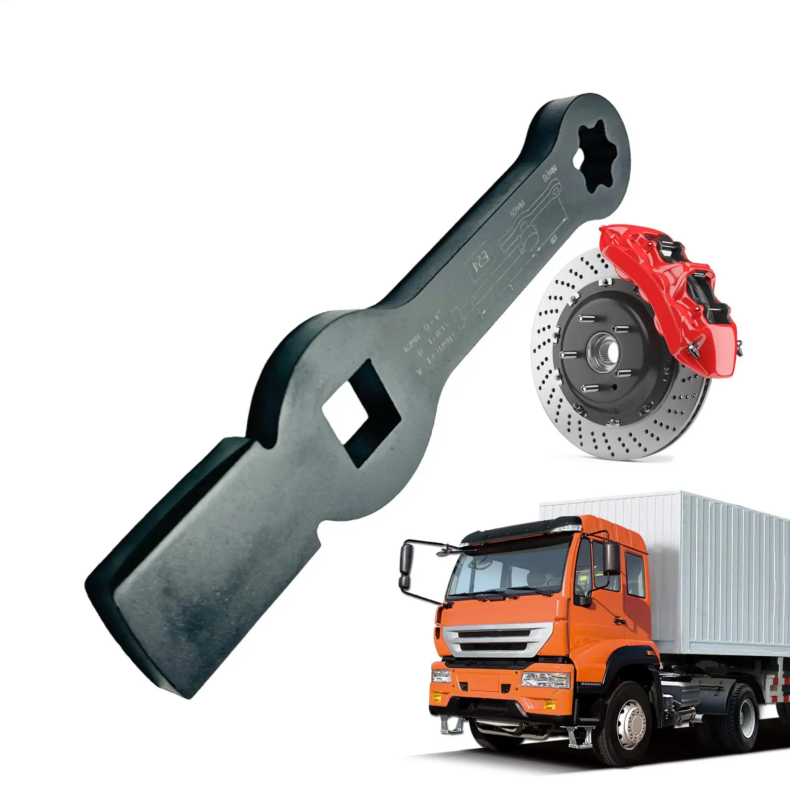 

Brake Disc Wrench Tool High Performance Steel Portable Heavy Duty Car Maintenance Wrenches Tool For Maintenance Efficiency