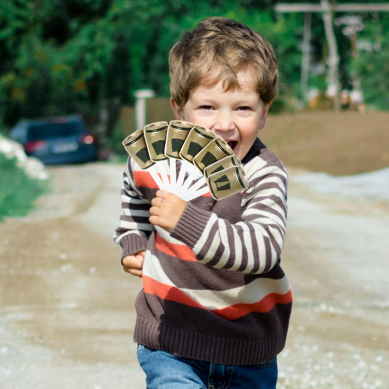 โครงพัดพลาสติกพับได้ 10 ชิ้น สำหรับทำพัดมือ DIY อุปกรณ์งานฝีมือสำหรับเด็กอนุบาล ซ่อมแซมและทำพัดมือ