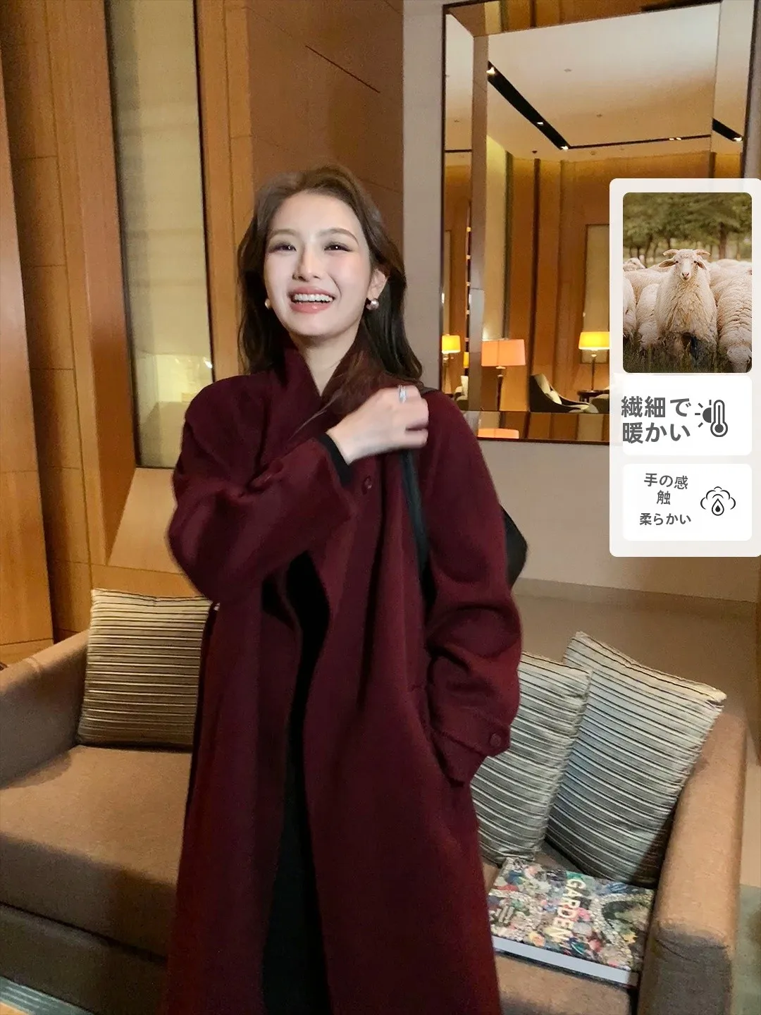 

Элегантное шерстяное пальто женское средней длины с поясом, двустороннее твидовое, теплое, стильное, эксклюзивно онлайн, молодежное