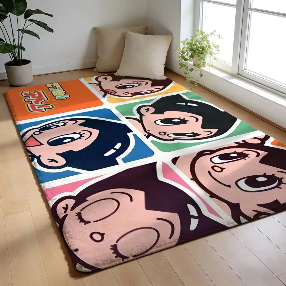 A-Astro Boy Anime Floor Mat Soft Flannel Floor Mat Non-Slip Absorbent Rug For Home Bedroom Bathroom