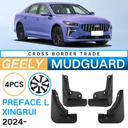 MIHAYO Mudguards Fender For Geely Preface L Xingrui 2024 Front Rear Wheels Mudflaps Splash Guard Mud Flap Car Accessories