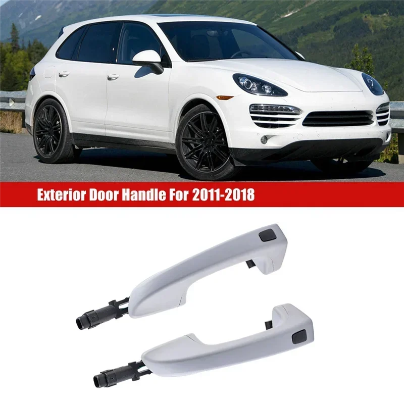 1Pair Outside Door Handle Comfort Access Button For Porsche Cayenne 11-18 95853120500 95853120600  95853120501G2X 95853120602G2X