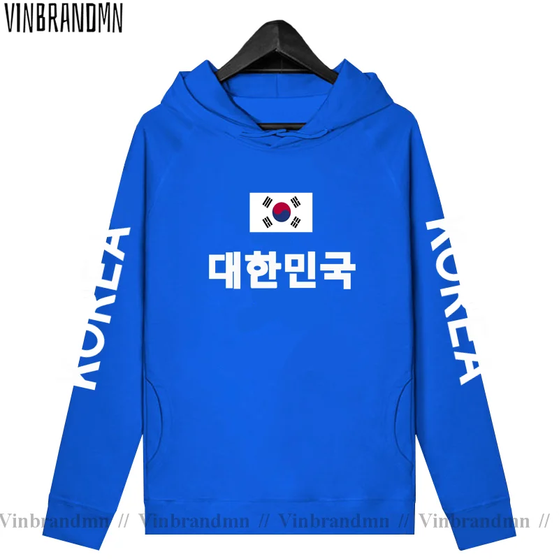 South Korea Hoodies Men Sweatshirt New Fashion Streetwear Clothing Retro Jerseys Footballer Tracksuit Nation Korean Flag Fleece