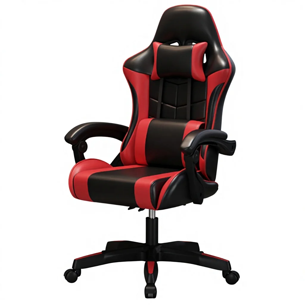 

Comfortable Gaming Chair - Ergonomic Design - With Foot Pedals - Super Load-bearing Capacity