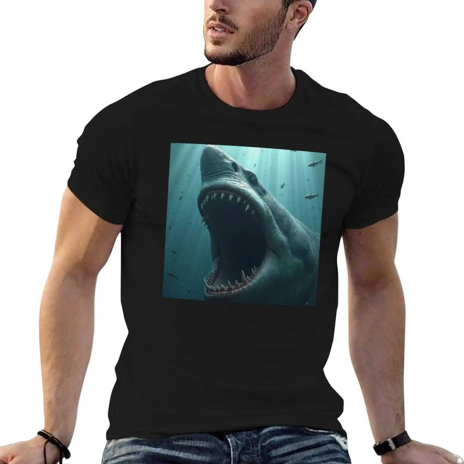 Giant Shark Megalodon T-Shirt Summer Festival T-Shirt