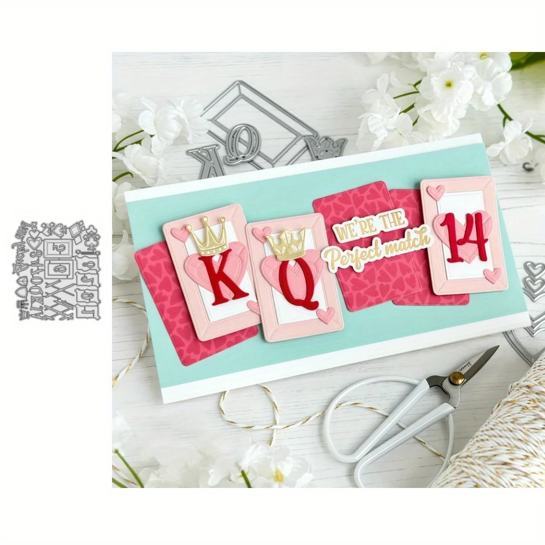 Kartenset, Metall-Stanzformen für DIY Scrapbooking, Kartenherstellung, Schablonen, Prägung, Handwerk, Dekoration