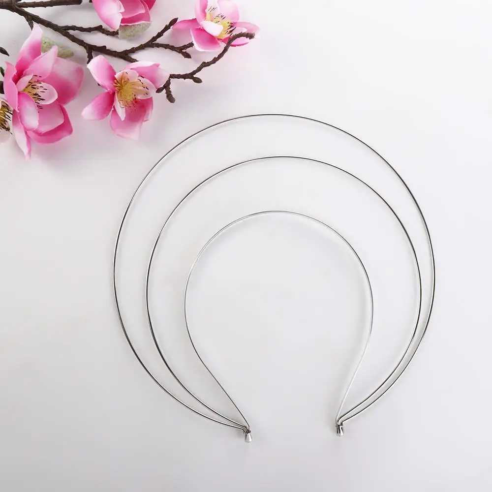 Hoop Metal Band Headpiece Bridal Wedding Headband Non Slip Hairbands Women DIY Headband Korean Hair Hoop Thin Halo Hair Crown