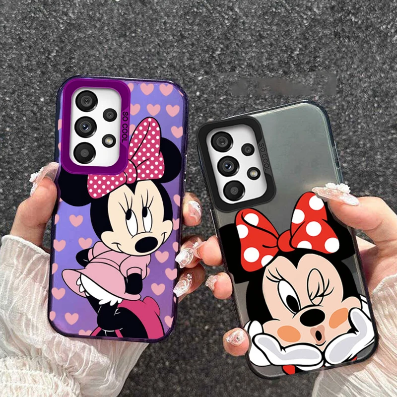 Minnie Mouse Donald Duck Daisy Phone Case For Samsung A12 A52 A32 A53 A33 M55 M35 S20 FE S21 FE Silicone Printed Fundas Cover