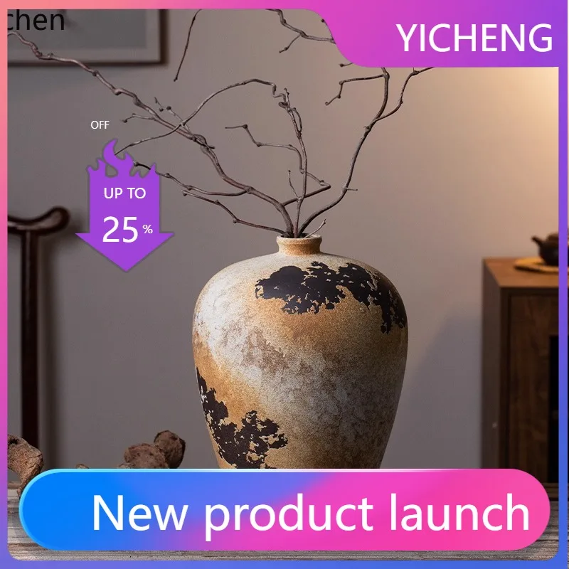 

Керамическая ваза LYY для цветов, настольное украшение для ТВ-тумбы в гостиной/комнате для гостей