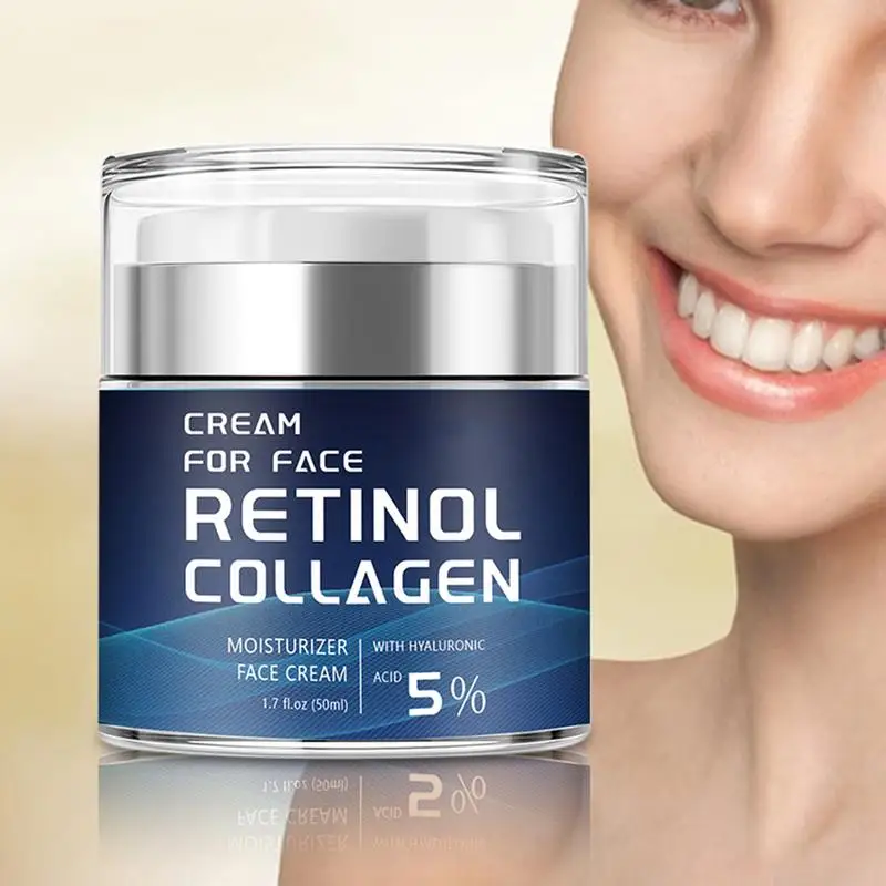 

Retinol Face Cream Moisturizing Firming Brightening Cream Collagen Hyaluronic Acid Cream Reduces Fine Lines Moisturizing Cream