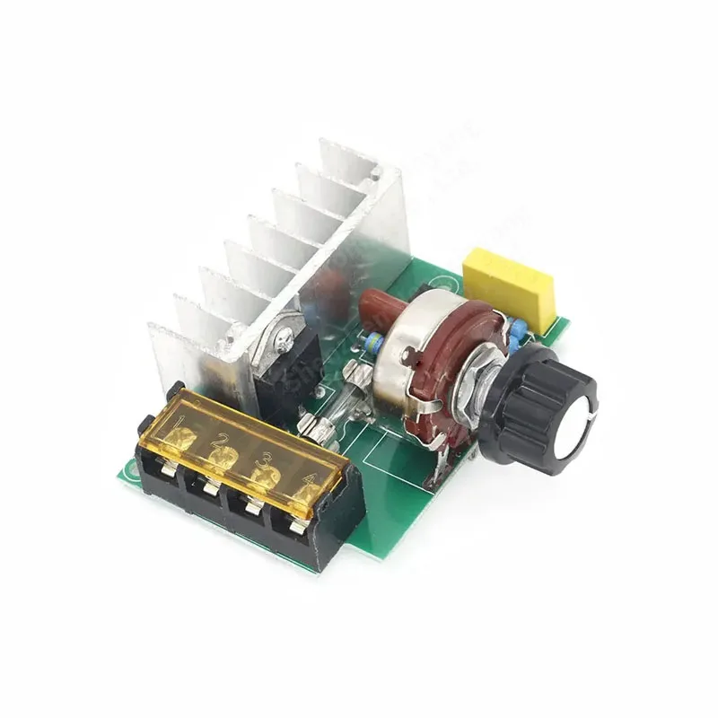 4000W AC 0-220V SCR Electric Voltage Regulator Motor Speed Controller Dimmers Dimming Speed With Temperature Insurance