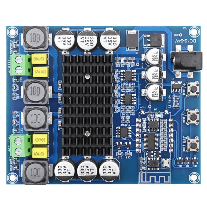 

TPA3116D2 Bluetooth 5,0 двухканальная стерео цифровая плата усилителя мощности высокой мощности 2x50 Вт для динамика