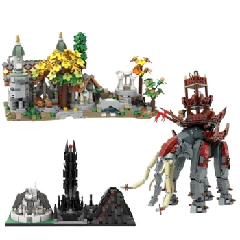 Classic movie Lorded the Ringed Beast Oliphant Elephant Structure Appearance Building Block Model Soldier Figure Bricks Toys Adults Gift
