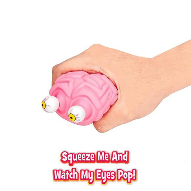 

B05C-2X Flippy Brain Squishy Eye Popping Squeeze Fidget Cool Stuff Prank Gadgets Stress Relief Сенсорный СДВГ Аутизм