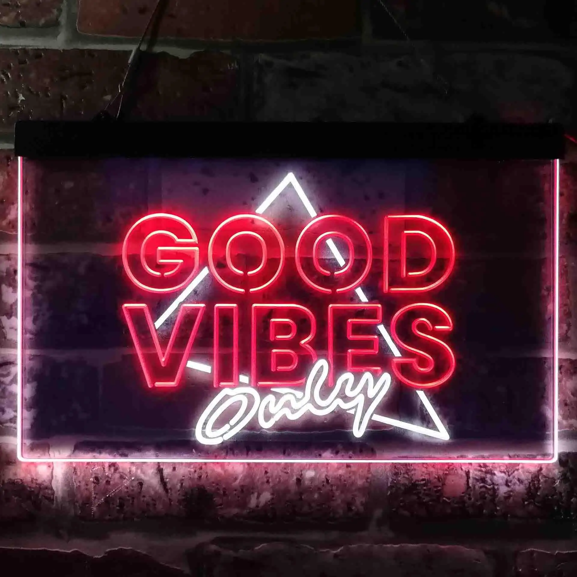 Good Vibes Only Dual Color Led Neon Sign st6-i3626